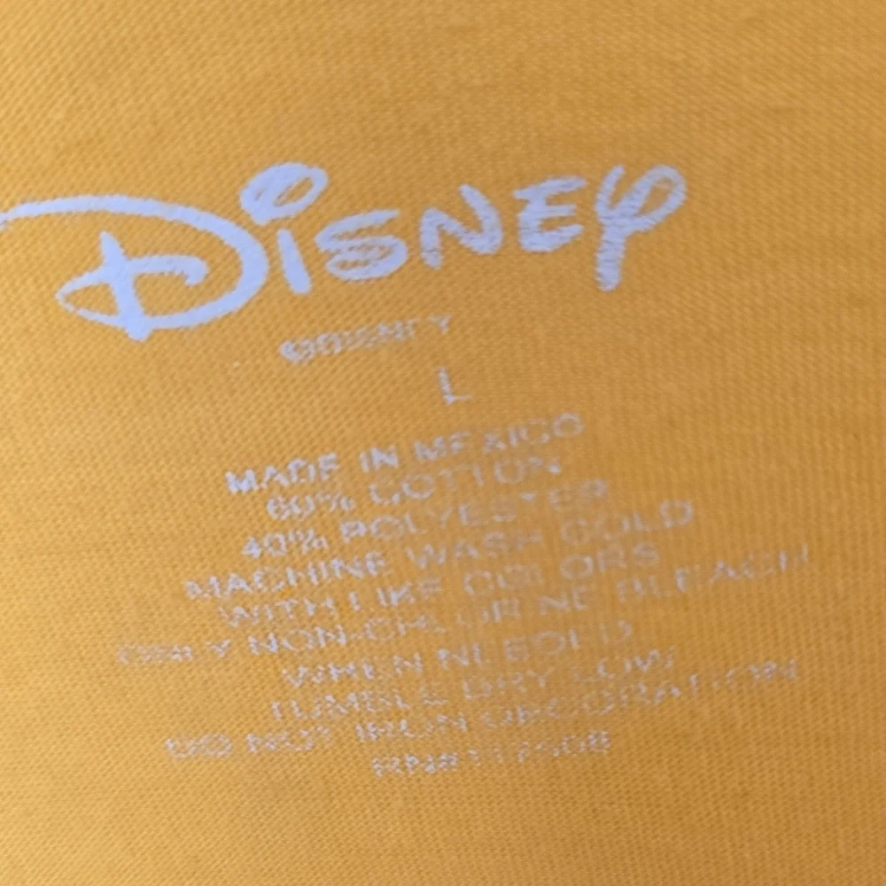Disney Stitch Yellow Graphic T-Shirt Size Large - Picture 3 of 3